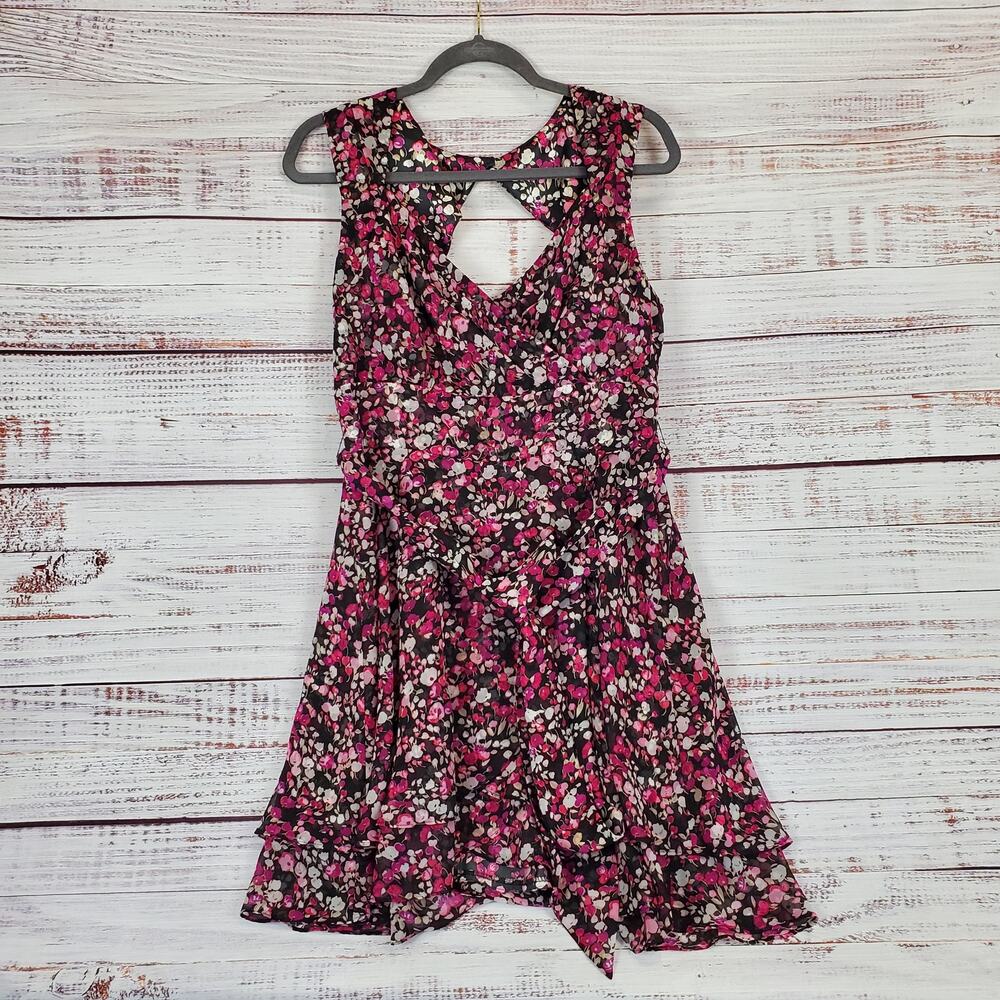 White House Black Market Pink Floral Mini Dress